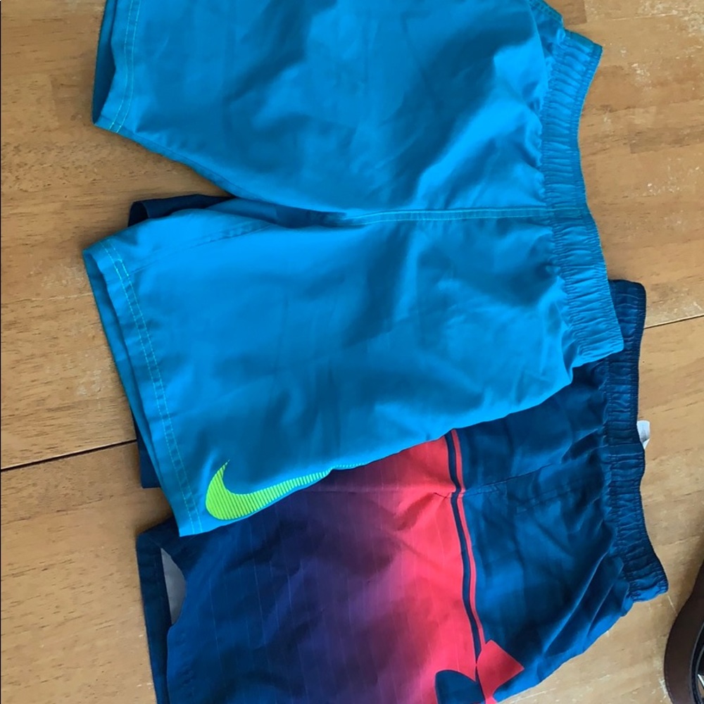 Bundle boy’s size large swim trunks